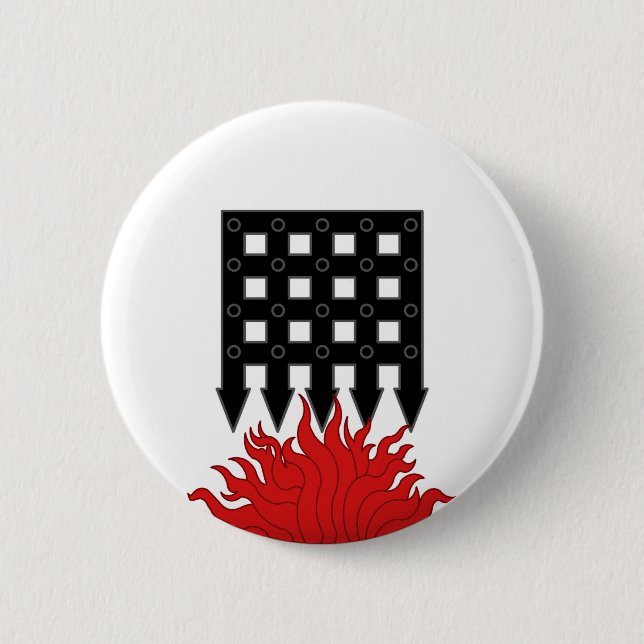 Badge Rond 5 Cm Bouton de l'emblème de la populace Hellsgate (Devant)