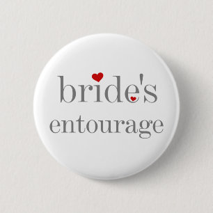 Badge Rond 5 Cm Bouton de l'entourage de la jeune mariée