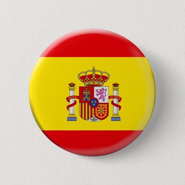 Badge Rond 5 Cm Bouton de l'Espagne (Devant)