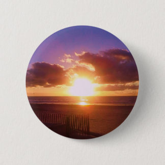 Badge Rond 5 Cm Bouton de lever de soleil de plage