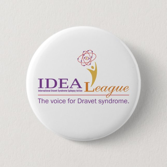 Badge Rond 5 Cm Bouton de ligue d'IDÉE (Devant)