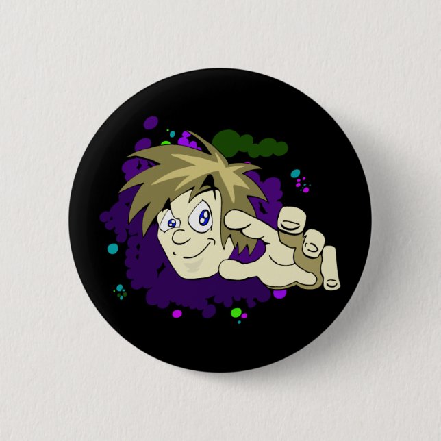 Badge Rond 5 Cm Bouton de l'illustrateur X (Devant)