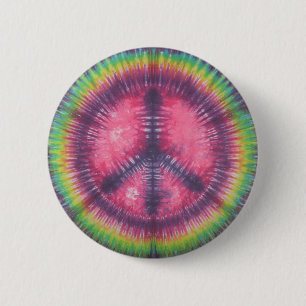 Badge Rond 5 Cm Bouton de l'indicateur d'air de la teinture rose e
