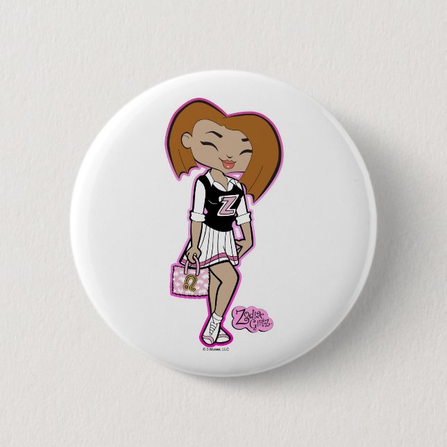 Badge Rond 5 Cm Bouton de Lion (Devant)