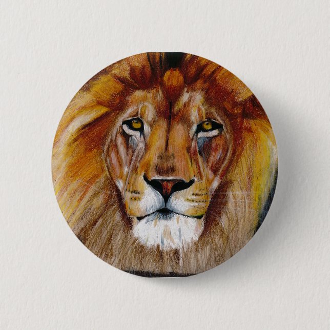 Badge Rond 5 Cm bouton de lion (Devant)
