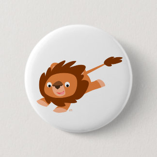 Badge Rond 5 Cm Bouton de Lion de carton joli et vivant