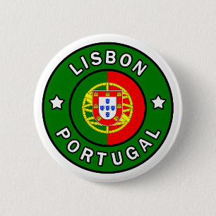 Badge Rond 5 Cm Bouton de Lisbonne Portugal