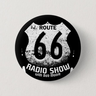 Badge Rond 5 Cm Bouton de l'itinéraire 66 de radio de rebond