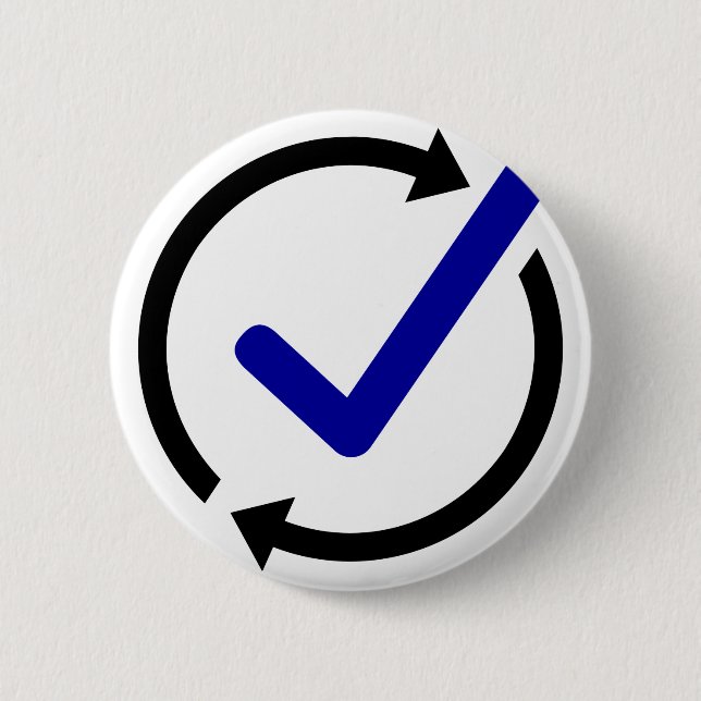 Badge Rond 5 Cm Bouton de LogCheck (Devant)