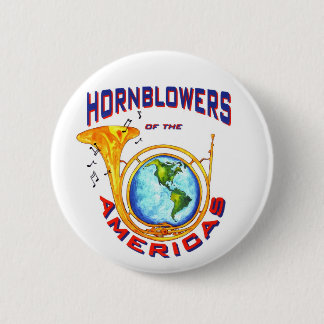 Badge Rond 5 Cm Bouton de logo de Hornblowers
