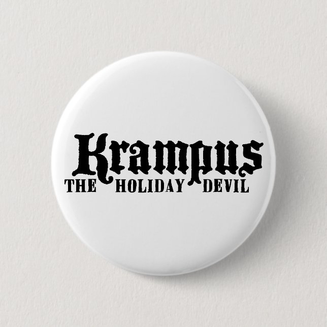 Badge Rond 5 Cm Bouton de logo de Krampus (Devant)