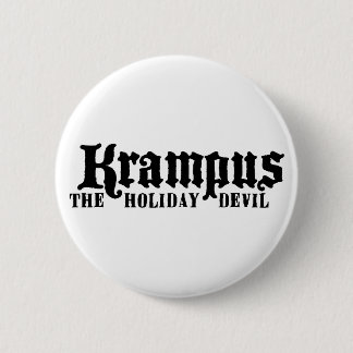 Badge Rond 5 Cm Bouton de logo de Krampus