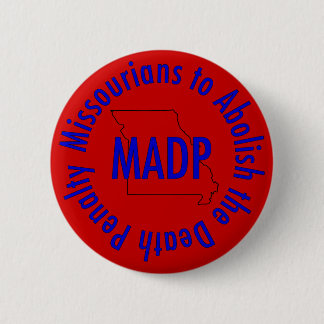 Badge Rond 5 Cm bouton de logo de madp, rouge