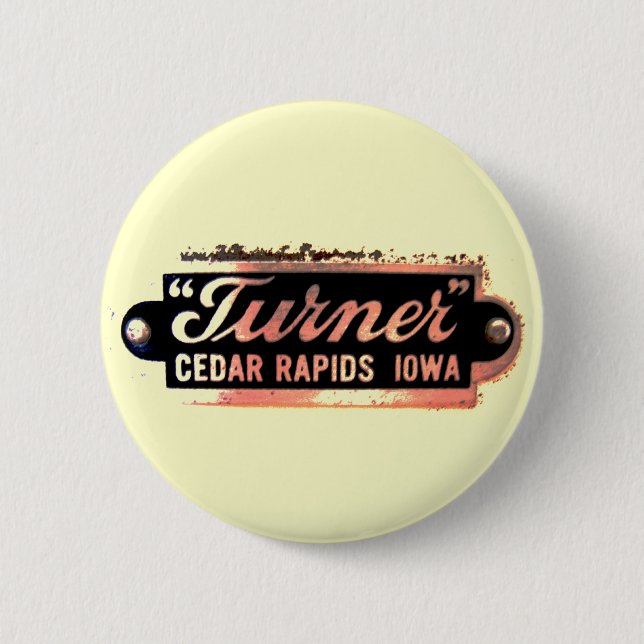 Badge Rond 5 Cm Bouton de logo de Turner Company (Devant)