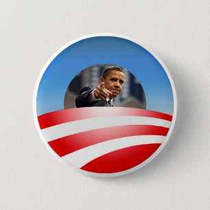 Badge Rond 5 Cm Bouton de logo d'Obama