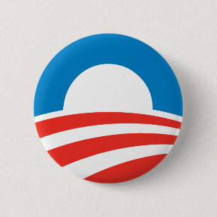 Badge Rond 5 Cm Bouton de logo d'Obama