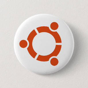 Badge Rond 5 Cm Bouton de logo d'Ubuntu