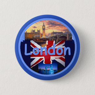 Badge Rond 5 Cm Bouton de LONDRES