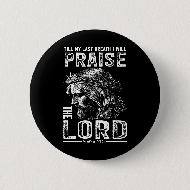 Badge Rond 5 Cm Bouton de louange Lord (Devant)