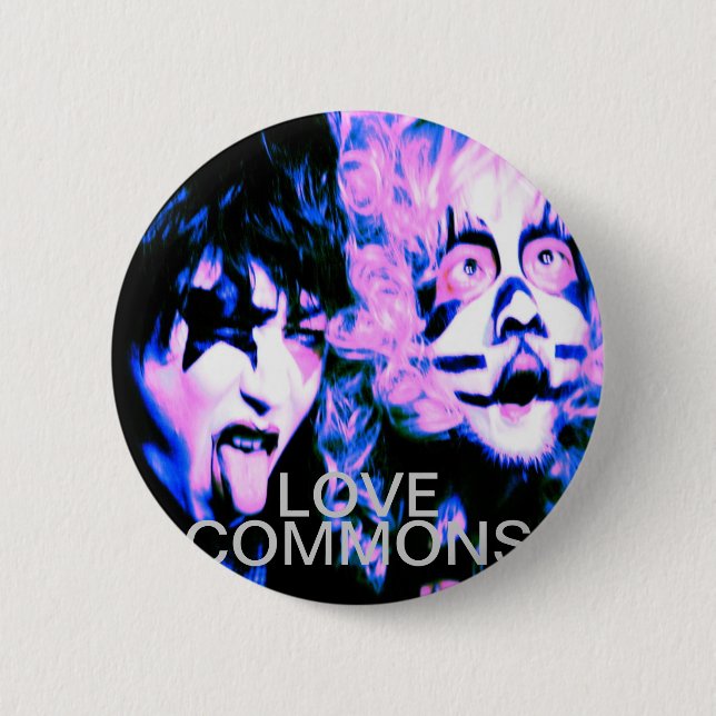 Badge Rond 5 Cm Bouton de LOVECOMMONS (Devant)