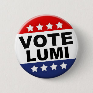 Badge Rond 5 Cm Bouton de Lumi de vote