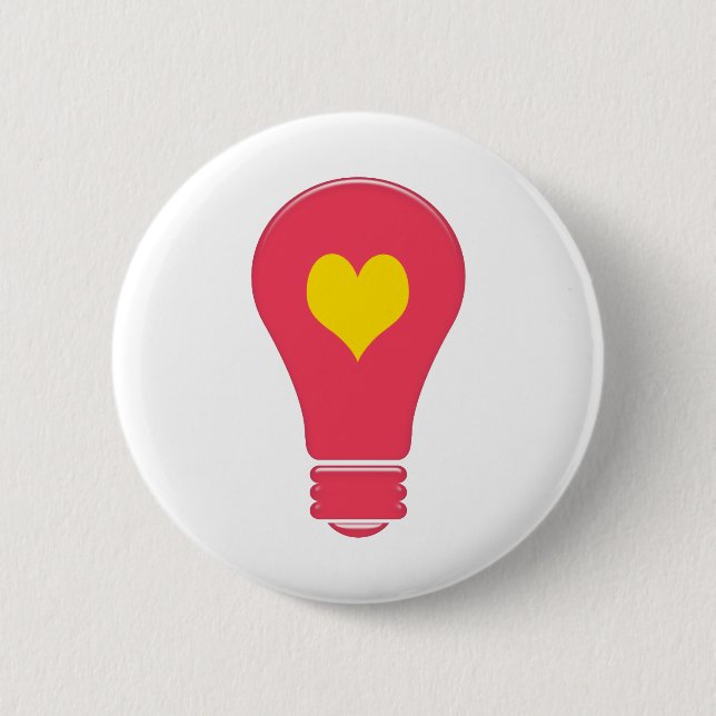 Badge Rond 5 Cm Bouton de lumière de l'amour de MissMissyLue (Devant)