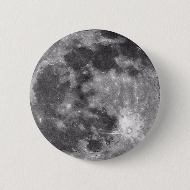 Badge Rond 5 Cm Bouton de lune (Devant)
