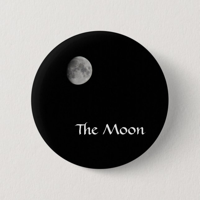 Badge Rond 5 Cm Bouton de lune (Devant)