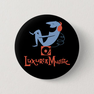Badge Rond 5 Cm Bouton de LuxuriaMusic - noir