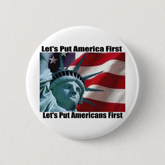 Badge Rond 5 Cm Bouton de Madame Liberty