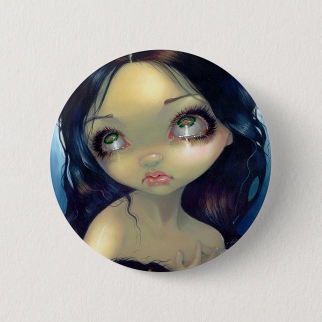Badge Rond 5 Cm Bouton "de Magdalene contrite" (Devant)