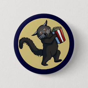 Badge Rond 5 Cm Bouton de maïs éclaté de Binturong