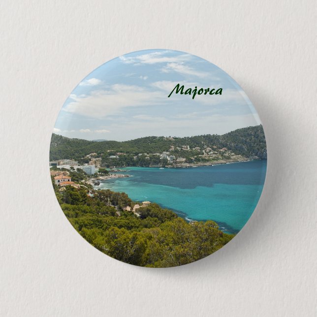 Badge Rond 5 Cm Bouton de Majorque (Devant)