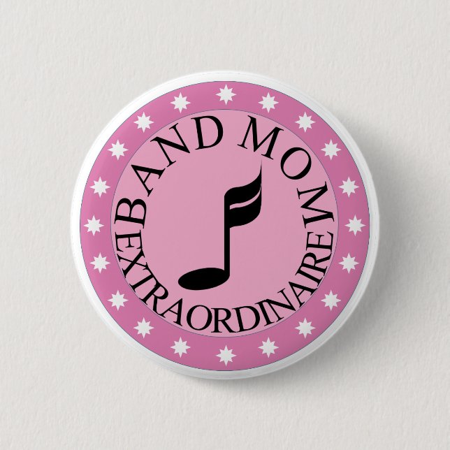 Badge Rond 5 Cm Bouton de maman de fanfare (Devant)