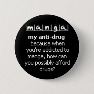 Badge Rond 5 Cm Bouton de Manga
