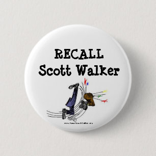 Badge Rond 5 Cm Bouton de marcheur de Scott de rappel