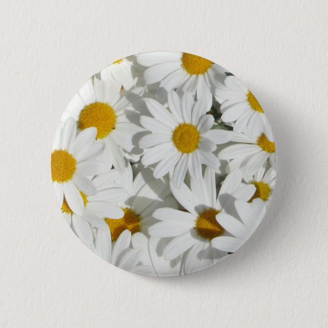 Badge Rond 5 Cm Bouton de marguerites (Devant)