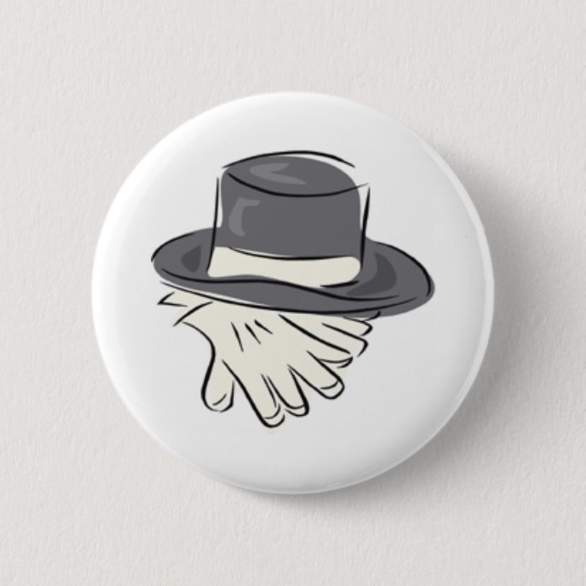 Badge Rond 5 Cm Bouton de mariage (Devant)