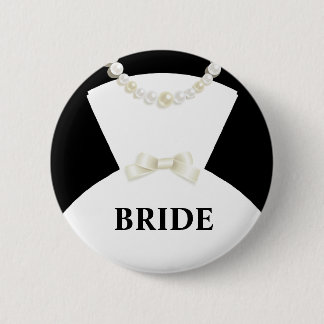 Badge Rond 5 Cm Bouton de mariage de jeune mariée