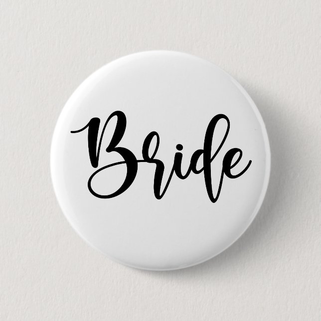 Badge Rond 5 Cm Bouton de mariée (Devant)