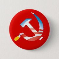 Bouton de marteau et de faucille d'Obama