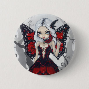 Badge Rond 5 Cm Bouton "de mascarade de Valentine"