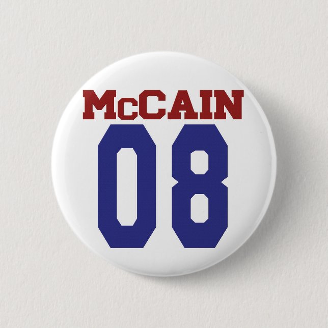 Badge Rond 5 Cm Bouton de McCain '08 (Devant)