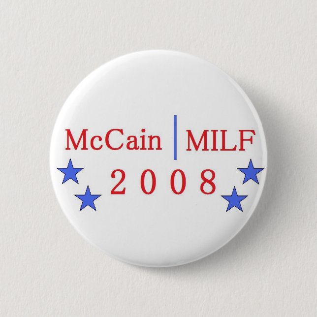 Badge Rond 5 Cm Bouton de McCain/MILF (Devant)
