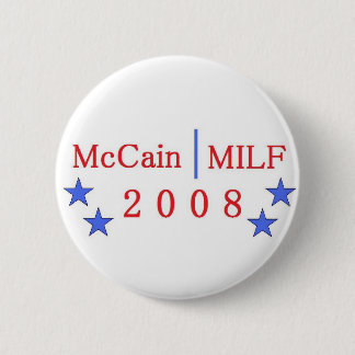 Badge Rond 5 Cm Bouton de McCain/MILF
