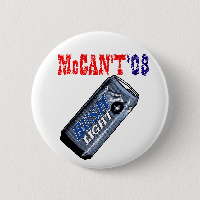 Badge Rond 5 Cm Bouton de McCan't '08 (Devant)