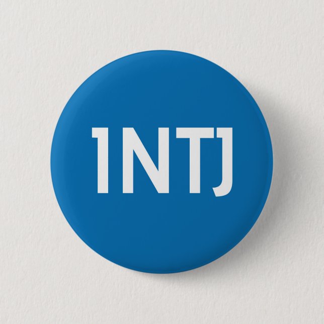 Badge Rond 5 Cm Bouton de membre de l'équipe d'INTJ (Devant)