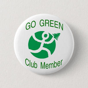 Badge Rond 5 Cm Bouton de membre du club de devenez écolo