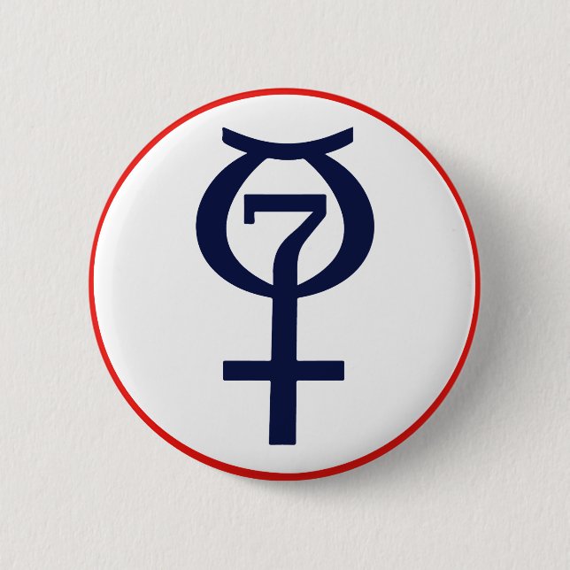 Badge Rond 5 Cm Bouton de Mercury de projet (Devant)