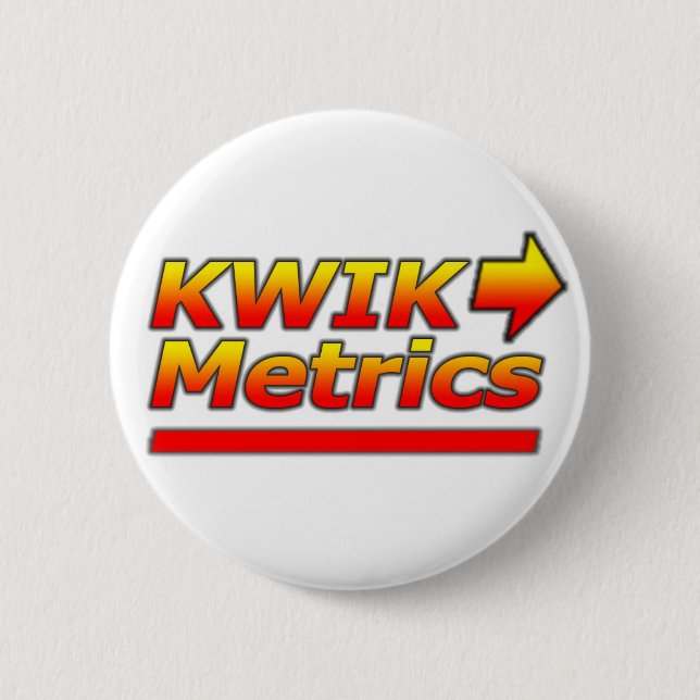 Badge Rond 5 Cm Bouton de métrique de Kwik (Devant)